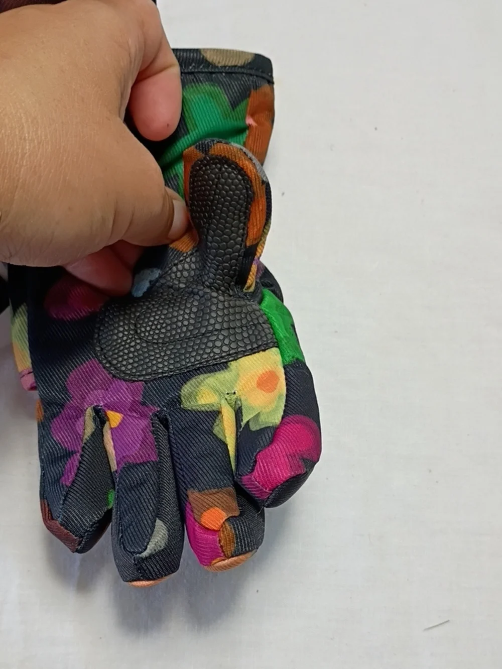 NWT Boulder Gear Flurry Glove Chalk Floral Print Gloves Toddler Girls Small